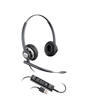 Plantronics Encorepro HW725 UC Stereo USB-A Headset | With Inline Control