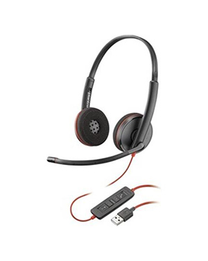 Poly Blackwire C3220 UC Stereo USB-A Corded Headset