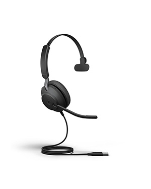 Jabra Evolve2 40 UC Mono Wired Headset | Black | USB-A