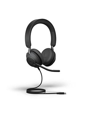 Jabra Evolve2 40 UC Stereo Wired Headset | Black | USB-C