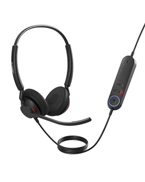 Jabra Engage 40 MS Stereo Headset | USB-A | Inline Link | Microsoft Teams