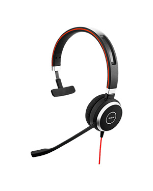 Jabra EVOLVE 40 MS Mono Headset | USB-A & 3.5MM Jack Connection | Skype for Business                                            