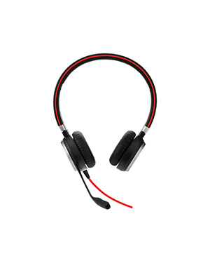 Jabra EVOLVE 40 MS Stereo Headset | USB-A & 3.5MM Jack Connection | Skype for Business