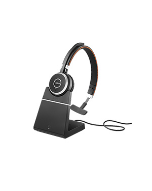 Jabra Evolve 65 MS Mono Headset with Charging Stand | Bluetooth Headset