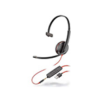 Poly Blackwire  C3215 UC MONO USB-A & 3.5MM Corded Headset