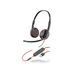 Poly Blackwire C3225 UC Stereo USB-A & 3.5MM Corded Headset