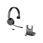 Poly/Plantronics Voyager 4210 UC USB-A Bluetooth Headset With Charge Stand