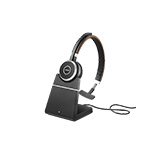 Jabra Evolve 65 MS Mono Headset with Charging Stand | Bluetooth Headset