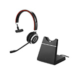 Jabra Evolve 65 SE UC Mono Headset  With Charging Stand