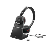 Jabra Evolve 75 Stereo UC Wireless Headset with Charging Stand